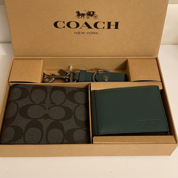 Coach Boxed 3 In 1 Wallet Gift Set In Colorblock Signature Canvas - Picture 7 of 7